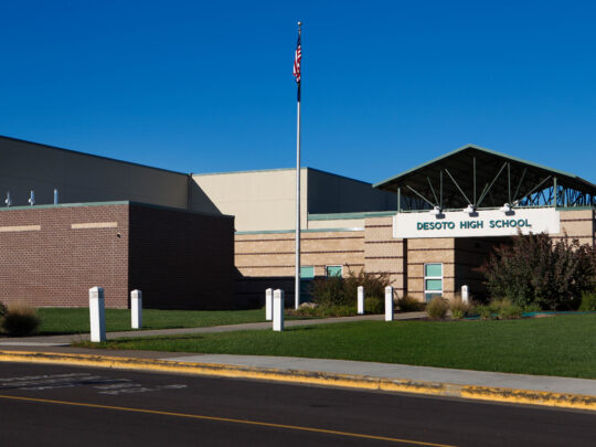 exterior shot of a high school
