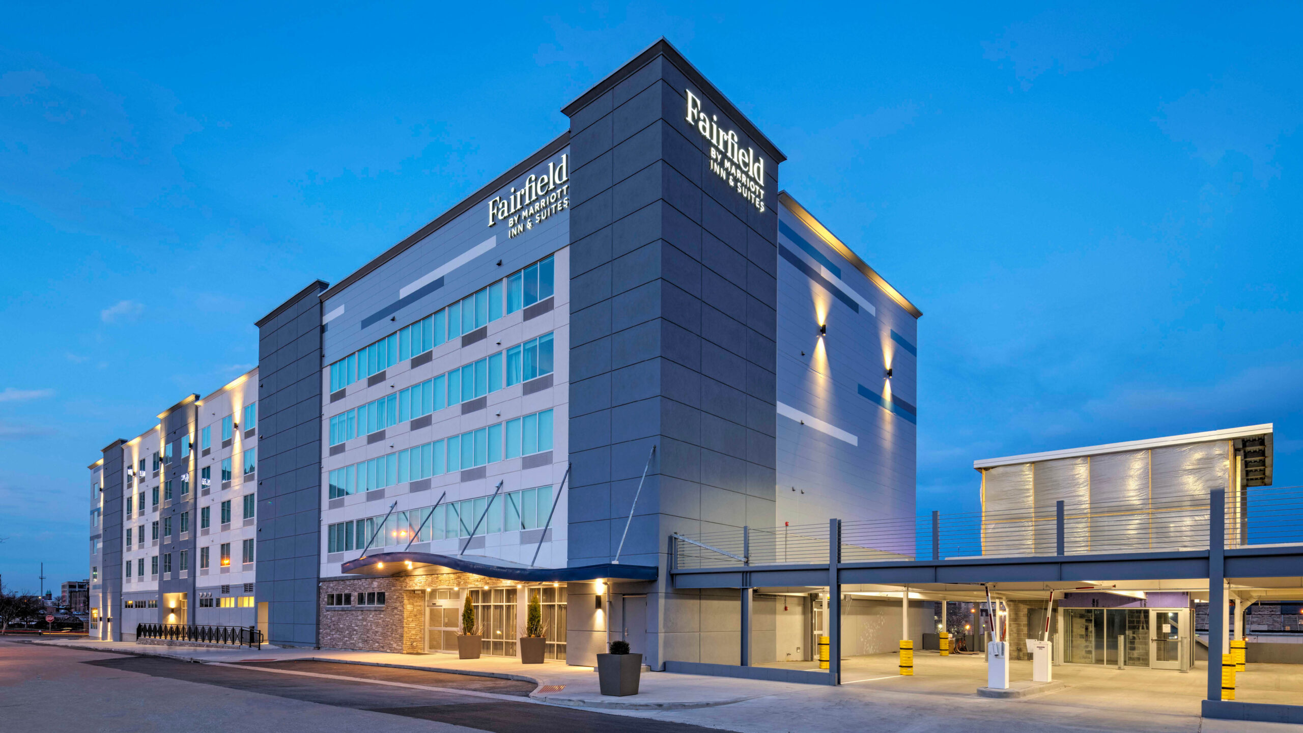 exterior shot of a hotel
