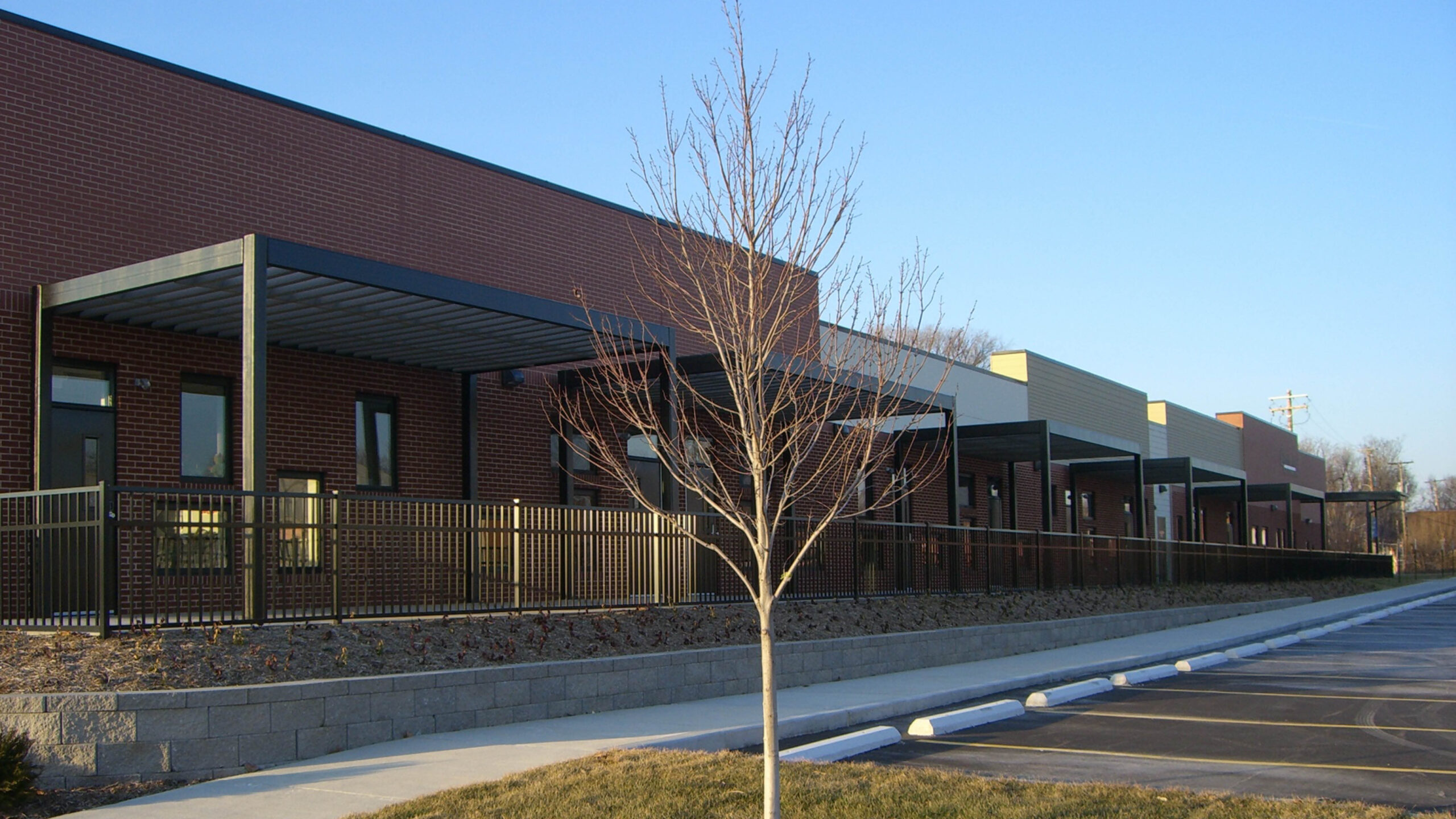 Exterior view of a preschool facility