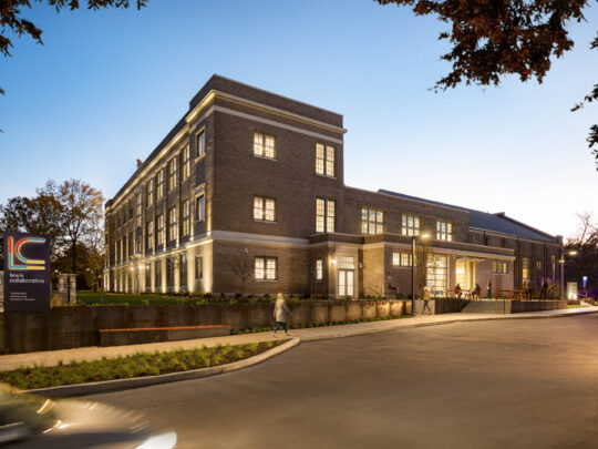 Lewis Collaborative Exterior at dusk
