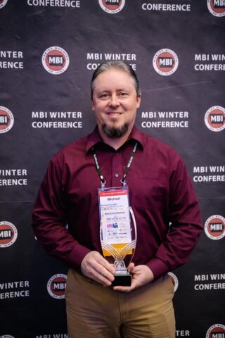 Mike with Award