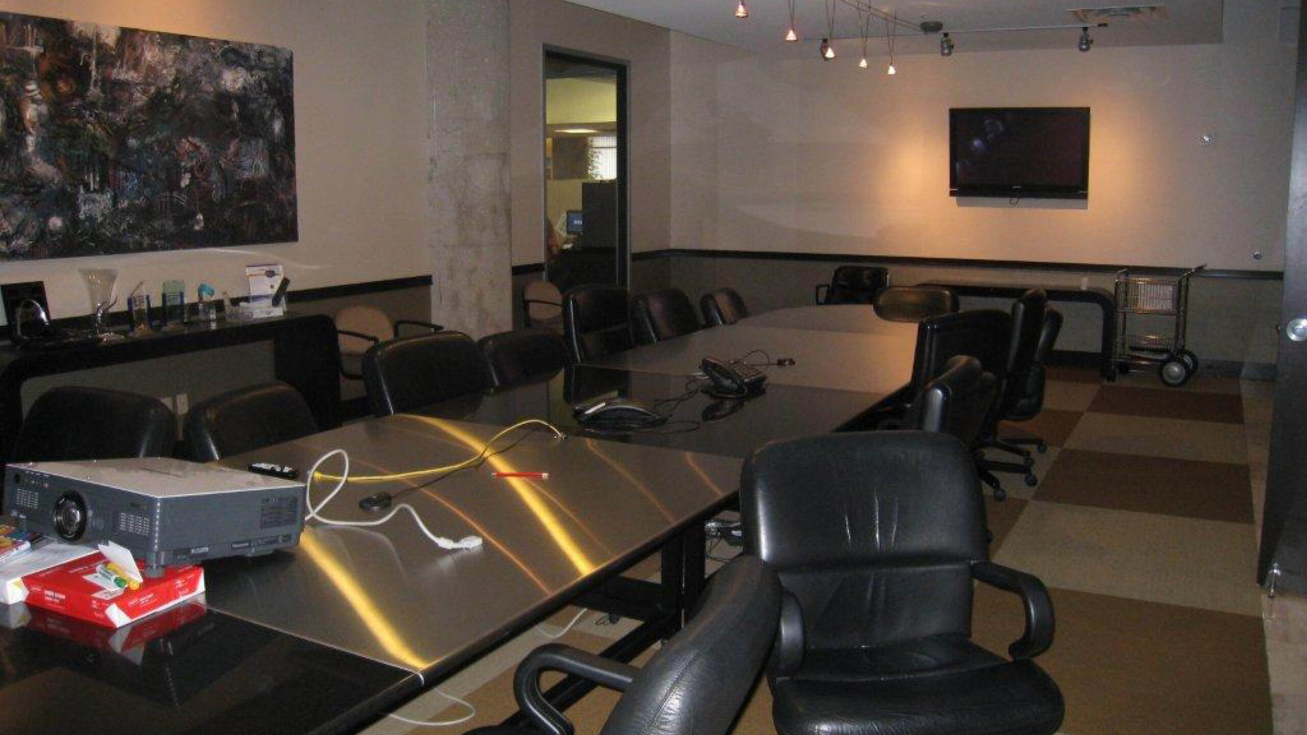 Conference room with conference table and chairs