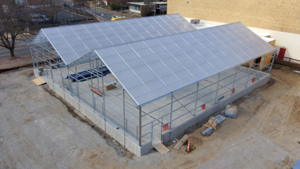 Vested Farms Urban Greenhouse St. Louis Under Construction