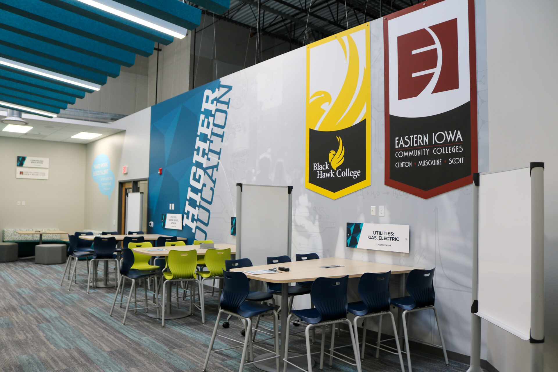 Classroom space at the Junior Achievement Inspiration Center